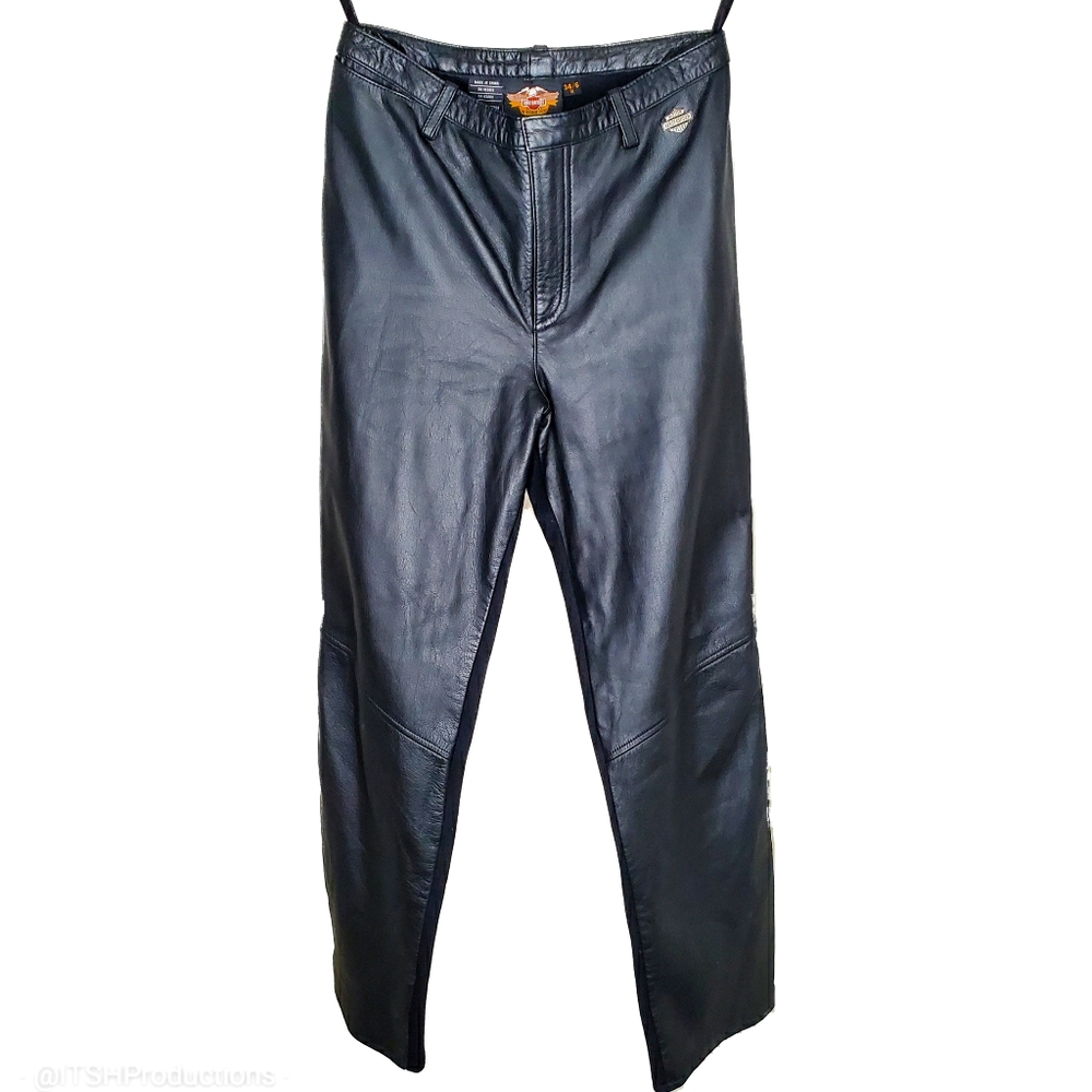 10) HARLEY-DAVIDSON Leather Riding Pants NWoT Sz. 6